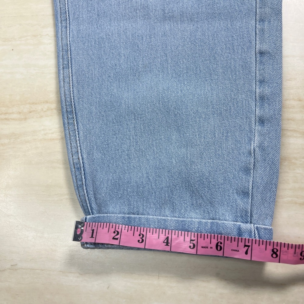 BDG Urban Outfitters Drew Baggy Pleated Jeans Light Wash Elastic Waist W28 L32 - Picture 9 of 12